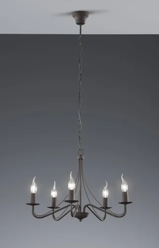 Lampa wisząca żyrandol klasyczny świecznikowy na dekoracyjnym łańcuchu RL R1198-24 Country 5xE14 Ograniczona ilość