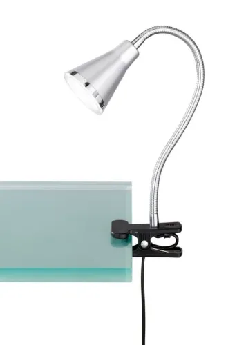 Lampa biurkowa z klipsem nowoczesna na giętkim ramieniu srebrna RL R22711187 Arras LED 3,8W 3000K 46cm Kup online