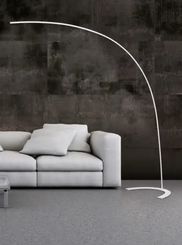 Sprawdź teraz Lampa stojąca Podłogowa Łukowa Trio 427511801 Shanghai LED 18W 3000K 210cm ściemniacz biała