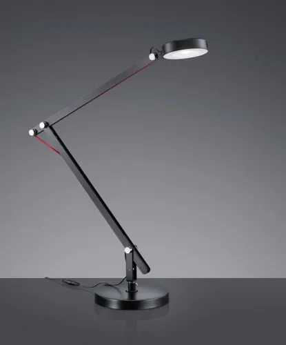 Lampa Biurkowa Trio 527920102 Amsterdam LED 5W 3000K 500LM 90cm ściemniacz regulacja włącznik Czarny Nie przegap