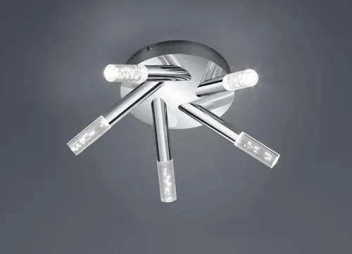 Szybka dostawa Lampa sufitowa Łazienkowa Trio 682410506 Bolsa LED 5x3,1W IP44 41cm chrom