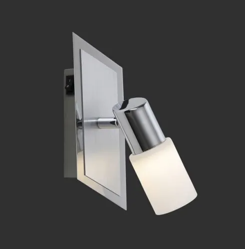 Lampa ścienna kinkiet z włącznikiem regulowany Trio 821470105 Clapton LED 4,3W 3000K chrom Hit sprzedaży