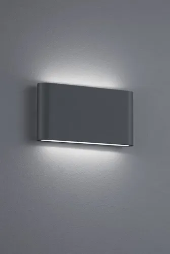 Zamów dziś Zewnętrzna lampa ścienna kinkiet na elewację Trio 227660242 Thames II LED 2x4,5W 3000K IP54 kolor antracyt
