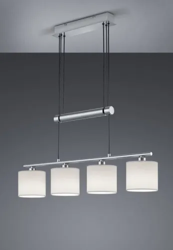 Kup teraz Lampa wisząca Trio 305400401 Garda 4xE14 Nikiel Biały