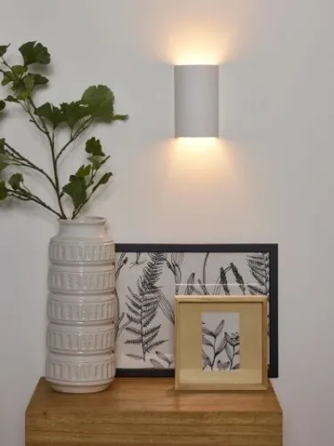 Gipsowy kinkiet lampa ścienna walec Lucide 35200/18/31 Gipsy G9 Wyjątkowa oferta
