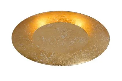 Rabat Okrągły plafon w kolorze złotego szlagmetalu Lucide 79177/12/01 Foskal LED 12W 2700K 34,5cm