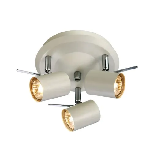 Rabat Lampa sufitowa plafon do przedpokoju biały regulowane reflektory na okrągłej podsufitce MarkSlojd 105485 Hyssna Led 25cm