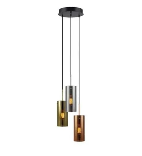 Zamów dziś Lampa wisząca do salonu z kloszami w kolorach ziemi regulowana wysokość okrągła podsufitka MarkSlojd 106072 Storm 30cm