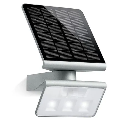 Zewnętrzna lampa ścienna solarna Steinel ST671013 XSolar L-S LED 1,2W 150LM 3000K IP44 czujnik ruchu zmierzchu srebrny Nie przegap