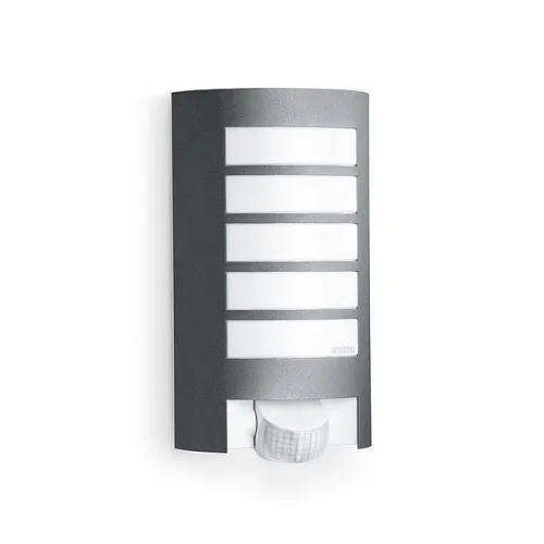 Zewnętrzna lampa ścienna kinkiet na elewację Steinel ST657819 L12 E27 IP44 czujnik ruchu zmierzchu czarny Oferta limitowana