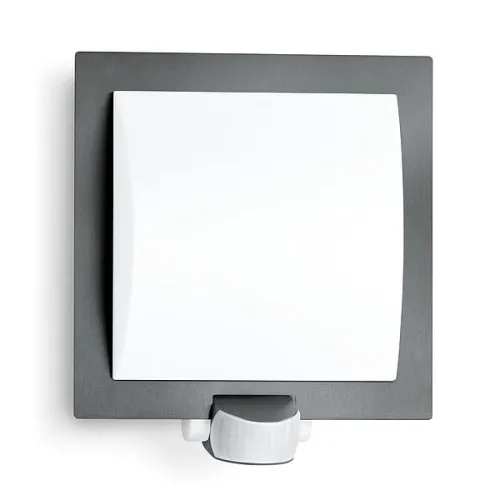 Lampa zewnętrzna na elewację Steinel ST035693 L20 E27 IP44 Czujnik ruchu zmierzchu 24cm x 23cm antracyt Darmowy zwrot