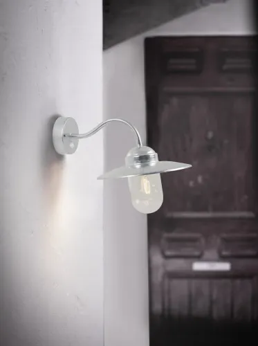 Zewnętrzna lampa ścienna kinkiet na elewację Nordlux 22661031 Luxembourg E27 IP54 czujnik ruchu zmierzchu 27cm x 39cm galwanizowana Hit cenowy