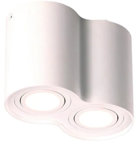 Kup online Biała podwójna punktowa lampa sufitowa tuba MaxLight C0085 Basic 2xGU10