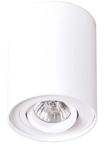 Oferta limitowana Biała lampa sufitowa punktowa tuba regulowana MaxLight C0067 Basic GU10 12,5cm x 9,5cm
