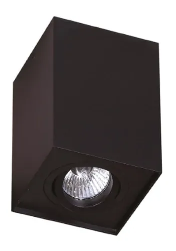 Czarna lampa sufitowa punktowa sześcian MaxLight C0071 Basic GU10 12,5cm x 9,5cm Tani