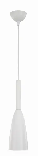 Tylko dziś Lampa wisząca biały metalowy abażur wąski podłużny Light Prestige LP-181/1P WH Solin E27 11cm
